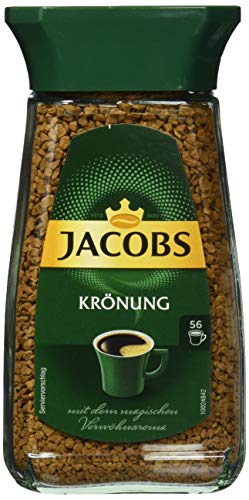 Jacobs löslicher Kaffee Krönung, 6er Pack, 6 x 100 g Instant Kaffee