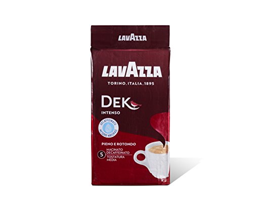10x LAVAZZA DEK Intenso Entkoffeiniert Kaffee 250g gemahlen Italienisch Espresso