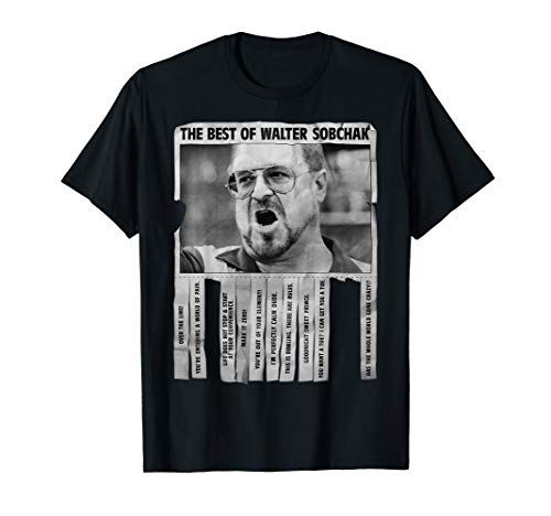 The Big Lebowski Best Quotes Of Walter Sobchak Poster T-Shirt