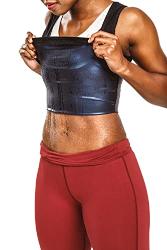 Sweat Shaper Damen Premium Workout Tank Top Schlankheits-Polymer-Saunaweste