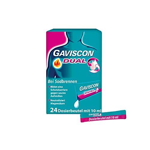 GAVISCON Dual Suspension bei Sodbrennen 24x 10ml Dosierbeutel