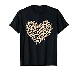 Gepard Leopard Herz Mädchen Tier Print T-Shirt