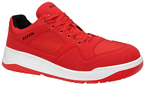 ELTEN Sicherheitsschuhe MAVERICK red Low ESD S3, Herren, sportlich, Sneaker, leicht, rot, Stahlkappe - Größe 43