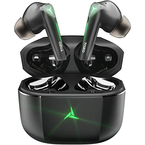 TOZO G1 Wireless Earbuds Bluetooth-Gaming-Kopfhörer mit Mikrofon Hochempfindliches In-Ear-Headset mit Atemlicht im Spiel-/Musikmodus und 45 ms Ultra Low-Latency speziell für Gaming
