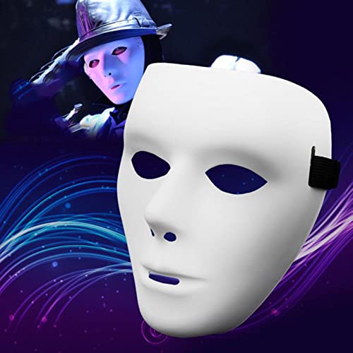 Windsfinr Maske weiß - Theathermaske zum bemalen unbemalt basteln Anonymous Phantom Masken Maskerade-Masken Überstreichbare Papiermasken für Karneval, Cosplay, Halloween Party Fasching