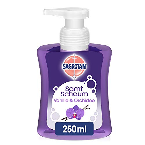 Sagrotan Samt-Schaum Vanille & Orchidee, Schaumseife, 1er Pack (1 x 250 ml)