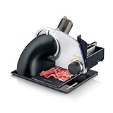 GRAEF Allesschneider SKS700 elektrisch | Universale Schneidemaschine für die Küche | Brotschneidemaschine | Feinschneider inkl. Kombi-Aufsatz PRO | mattschwarz