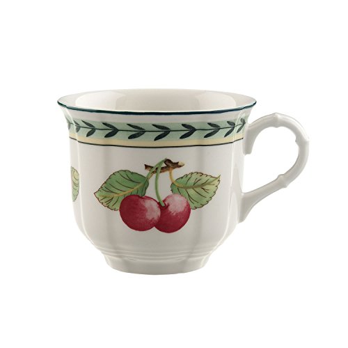 Villeroy & Boch French Garden Fleurence Kaffeetasse, 200 ml, Höhe: 6,8 cm, Premium Porzellan, Weiß/Bunt, 10-2281-1300