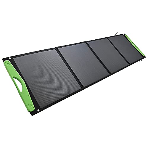 Offgridtec® 200W Hardcover Solartasche mit 2x 2A USB Anschluss zum Schnellladen mobiler Geräte wie Handys, Tablets oder Akkus