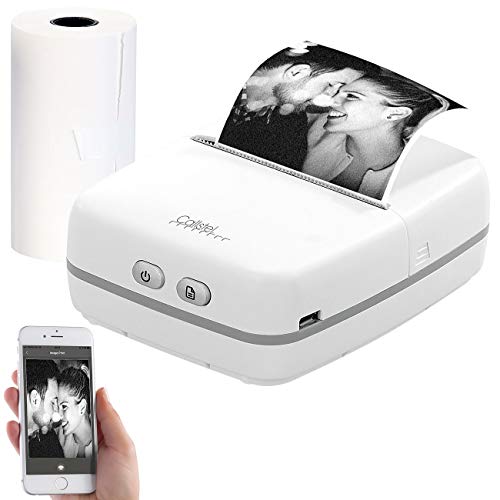 Callstel Mini Thermodrucker: Mobiler Akku-Foto-Thermodrucker, Android & iOS, Bluetooth, App, 57 mm (Fotodrucker)