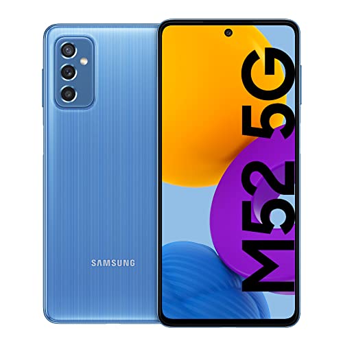 Samsung Galaxy M52 5G Smartphone ohne Vertrag Android 128 GB Blau