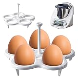 2 Pcs Eierhalter Eier Kochen Halter Zubehör passend für Thermomix - TM6 TM5 TM31，Dämpfen eierkocher topfeinsatz, Egg Holder for Cooking, Hühnereierkocher Machen Sie Bis zu 5 Gekochte Eier Anti