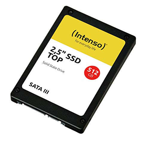 Intenso 3812450 interne SSD-Festplatte 512GB Top Performance, Schwarz