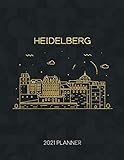 Heidelberg 2021 Planner: Weekly & Daily - Dated With To Do Notes And Inspirational Quotes (Minimalist City Skyline Calendar Diary Book 2021, Band 119)