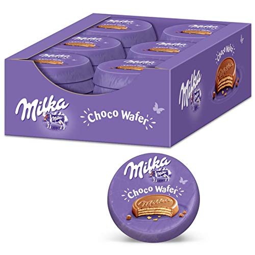 Milka Choco Wafer 30 x 30g, Waffel mit Kakaocreme Füllung umhüllt von Alpenmilch Schokolade