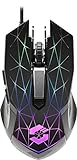 Speedlink RETICOS RGB Gaming Mouse – USB-A Anschluss, dpi-Schalter, RGB-Beleuchtung, 6 Tasten, Konfigurations-Software, schwarz