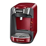 Tassimo Suny Kapselmaschine TAS3203 Kaffeemaschine by Bosch, über 70 Getränke, vollautomatisch, geeignet für alle Tassen, nahezu keine Aufheizzeit, 1300 W, rot/anthrazit