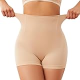 SURE YOU LIKE Damen Taille Shapewear Figurenformend Miederpants Miederhose Body Shape Bauch Kontrolle Unterwäsche, Tag M/L=size EU(36-42), Beige