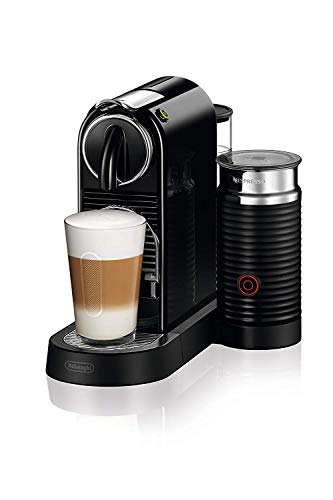 De'Longhi Nespresso Citiz EN267.BAE Kaffeemaschine mit Milchaufschäumer, Energiesparfunktion, Schwarz