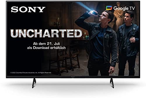 Sony KD-50X80J BRAVIA 127cm (50 Zoll) Fernseher (Android TV, LED, 4K Ultra HD (UHD), High Dynamic Range (HDR), Google TV, Smart TV, 2021 Modell) Schwarz