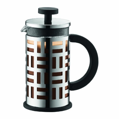 Bodum EILEEN Kaffeebereiter (French Press System, Permanent Filter aus Edelstahl, 0,35 liters) glänzend