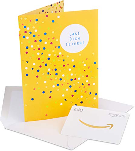 Amazon.de Geschenkkarte in Premium Grußkarte - 40 EUR (Alles Gute)