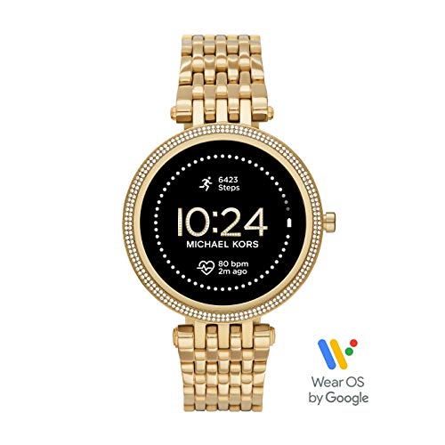 Michael Kors Damen Gen 5E Darci Touchscreen Smartwatch mit Lautsprecher, Herzfrequenz, GPS, NFC und Smartphone Benachrichtigungen
