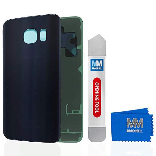 MMOBIEL Backcover Akkudeckel Rückseite Rück Klappe kompatibel mit Samsung Galaxy S6 Edge G925 5.1 Inch (Black)