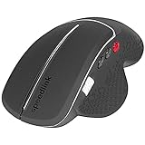 Speedlink LITIKO Ergonomic Mouse - Kabellose 5-Tasten-Maus mit Daumen-Scrollrad, haltungsfördernde Form, schwarz