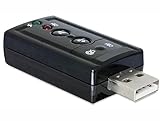 BerryBase USB 2.0 Soundkarte mit optischem SPDIF/Stereo Ausgang und Stereo Line-In/Mikrofon Eingang - kompatibel mit Windows, Mac OS, Linux, Raspberry Pi