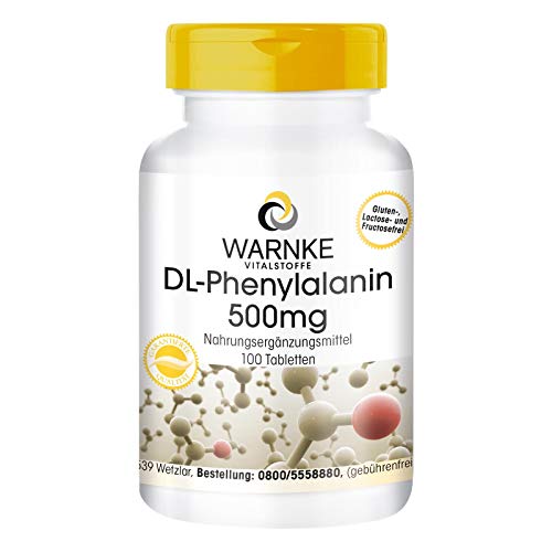 DL-Phenylalanin 500mg - hochdosiert & vegan - 100 Tabletten