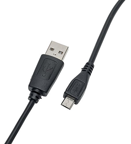 Slabo Ladekabel Micro USB für MEDION LIFETAB S10333 / S10334 / S10345 / S10346 / S10352 / S10366 Datenkabel Verbindungskabel Sync-Kabel - SCHWARZ | Black
