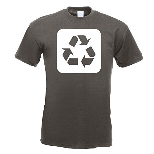 Kiwistar - Recycling Entsorgung Piktogramme T-Shirt in 15 Herren Funshirt Bedruckt Design Sprüche Spruch Motive Oberteil Baumwolle Print Größe S M L XL XXL