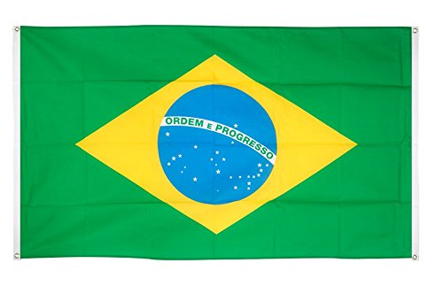 Flaggenfritze® Balkonflagge Brasilien