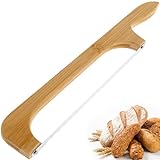 IXTIX Brotbogenschneider, Brot Schneidwerkzeug mit Holzgriff und Edelstahlklinge für hausgemachtes Brot, geeignet für Rechts- oder Linkshänder.