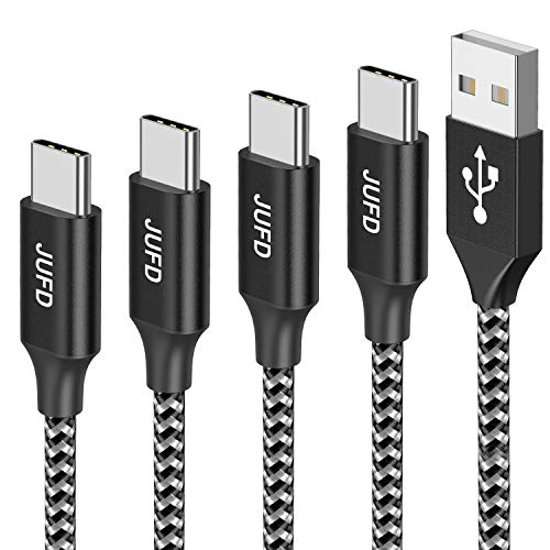 JUFD USB Typ C Kabel,[4Pack 0.5M 1M 2M 3M] 3A USB C Ladekabel und Datenkabel Fast Charge Sync schnellladekabel für Samsung Galaxy S10/S9/S8+,Huawei P30/P20, Google Pixel, Sony Xperia XZ,OnePlus 6T