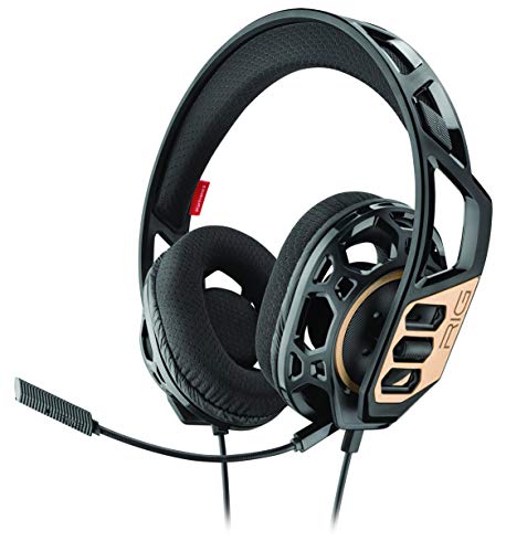 Plantronics Nacon Rig 300, Gaming-Kopfhörer mit Mikrofon, PC, schwarz, Uni
