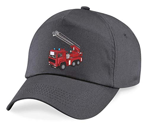 Cap - Feuerwehrwagen Drehleiter Cartoon Horn - Basecap für Herren - Damen und Kinder