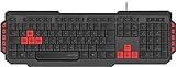 SPEEDLINK LUDICIUM Gaming Keyboard - USB-Gaming-Tastatur mit 10 Multimediatasten, schwarz