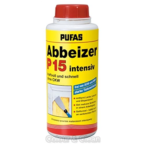 Pufas Abbeizer P15 intensiv 750 ml Kraft-Abbeizmittel für Lacke Lasuren Farben