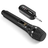 FerBuee UHF Kabelloses Mikrofon Professional Schnurlos Dynamisches Mikrofon Handheld Mikrofon System für Verstärker, PA System, Karaoke, Meeting, Party, Kirche (Z-202)