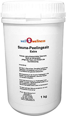 Sauna Peelingsalz Extra/Saunasalz fein 1,0 kg - 100% naturrein aus dem Toten Meer