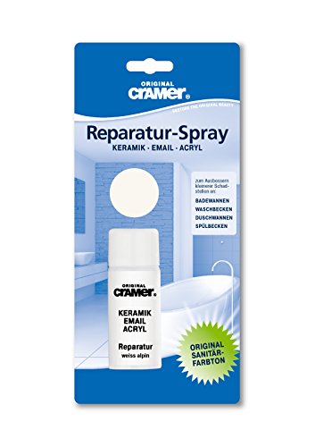 Cramer S205 17080 Sanitär-Reparatur-Spray für Keramik, Email und Acryl, weiß-alpin
