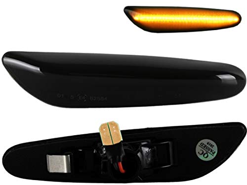 Do!LED LED Seitenblinker schwarz smoked mit E-Prüfzeichen kompatibel mit E36 E46 E60 E61 E81 E82 E87 E88 E90 E91 E92 E93 -Artikelbeschreibung beachten