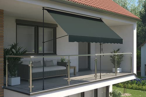 Klemmmarkise 'ILANGA' Balkon Markise Klemm-Markise, UV-beständig und höhenverstellbar