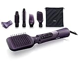 Philips HP8656/00 Pro Care Collection Airstyler mit Thermo Protect-Funktion / 5 Aufsätze/EHD/Paddle Brush / 1000 Watt/violett