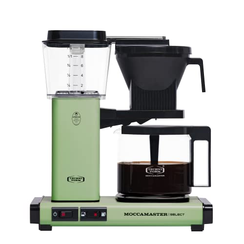 Moccamaster KBG Select, Kaffeemaschine mit Glaskanne, Filterkaffeemaschine, Pastel Green, 1.25L