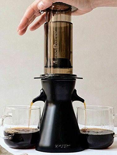 2POUR® Der Neue Dual-Press Zubehör für den Aeropress® Kaffeemaschine, Delter Kaffeebereiter oder Pourover (Black)