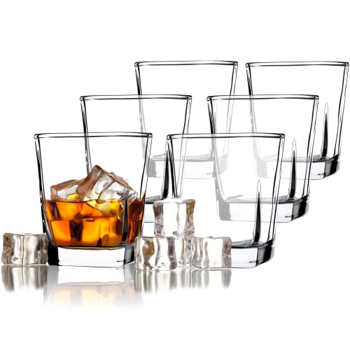 KADAX Trinkgläser, 6er Set, Saftgläser, robuste Wassergläser, Glas Set, Universalgläser aus hochwertigem Glas, Whiskey Gläser, Gläser für Wasser, Drink, Party (Romi, 250 ml)