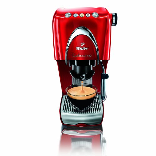 Tchibo 279330 Cafissimo Classic, Kaffeemaschine für Espresso/Kaffee Creme/Filterkaffee/Milchschaum, Hot Red